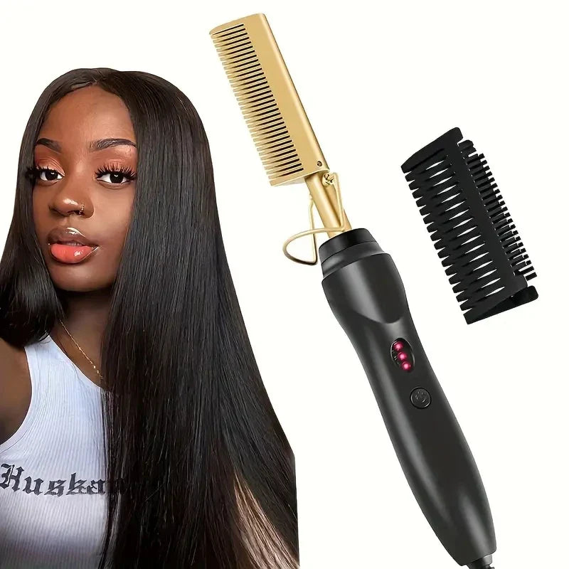 BRUSH™️ 2 EN 1 PEINE ALISADOR Y RIZADOR